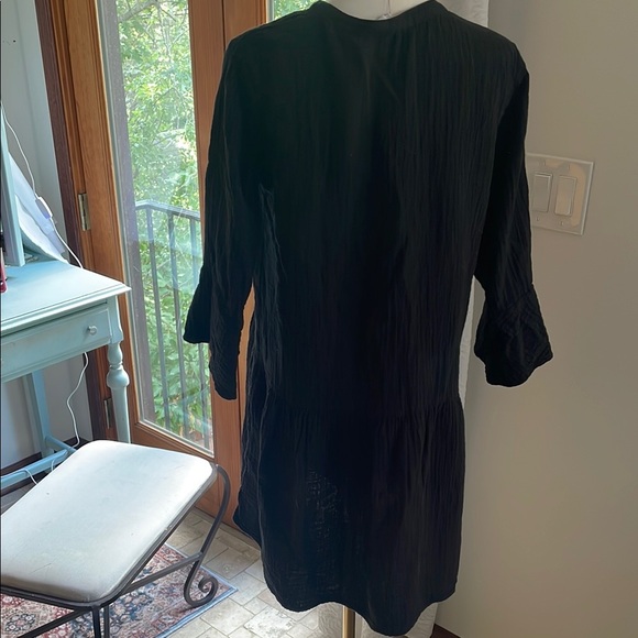 The Drop Gauze Black Summer Black Flowy Dress Medium - Picture 12 of 13